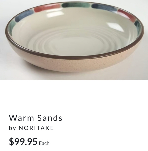 2 Noritake Warm Sands Soup Pasta Bowls  Vintage Stoneware, Oven & Microwave Safe - Picture 1 of 8